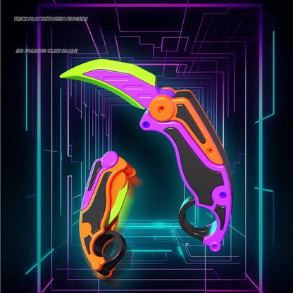 Fidget Knife Gravity Claw 3D Printed Butterfly Toys