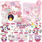 Kawaii Sanrio Hello Kitty Kuromi Christmas Advent Calendar - 24 Random Figure Keychains for Kids' Holiday Fun