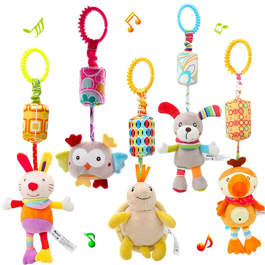Baby Rattle Hanging Plush Toy Newborn Sensory Toys Gift