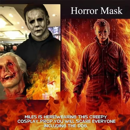Eng siliconen cosplaymasker van Michael Myers met littekens van brandwonden, dat het hele gezicht bedekt, Halloween-horrorrekwisiet 2026