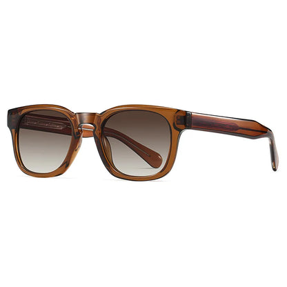 Retro square unisex sunglasses – UV400 gradient lenses, vintage style, travel and beach