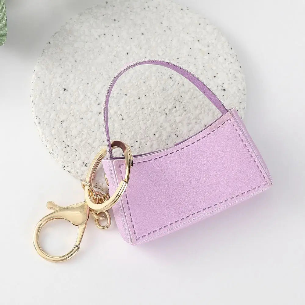 1+1 Free Birkin Inspired Mini Hand Bag - Candy Color Bag Charm Keychain