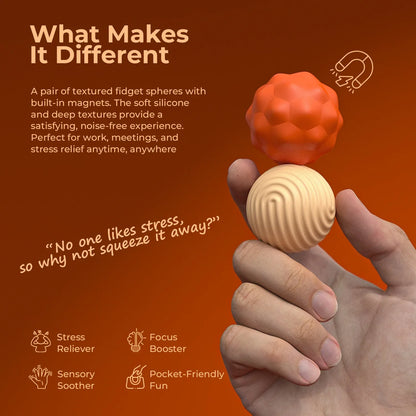 Silicone Magnetic Sensory Balls Fidget Toy Stress Relief