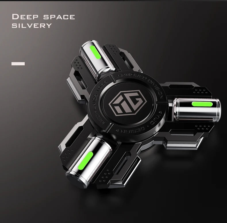 Glow Fidget Spinner Alloy EDC Long Spin Stress Relief