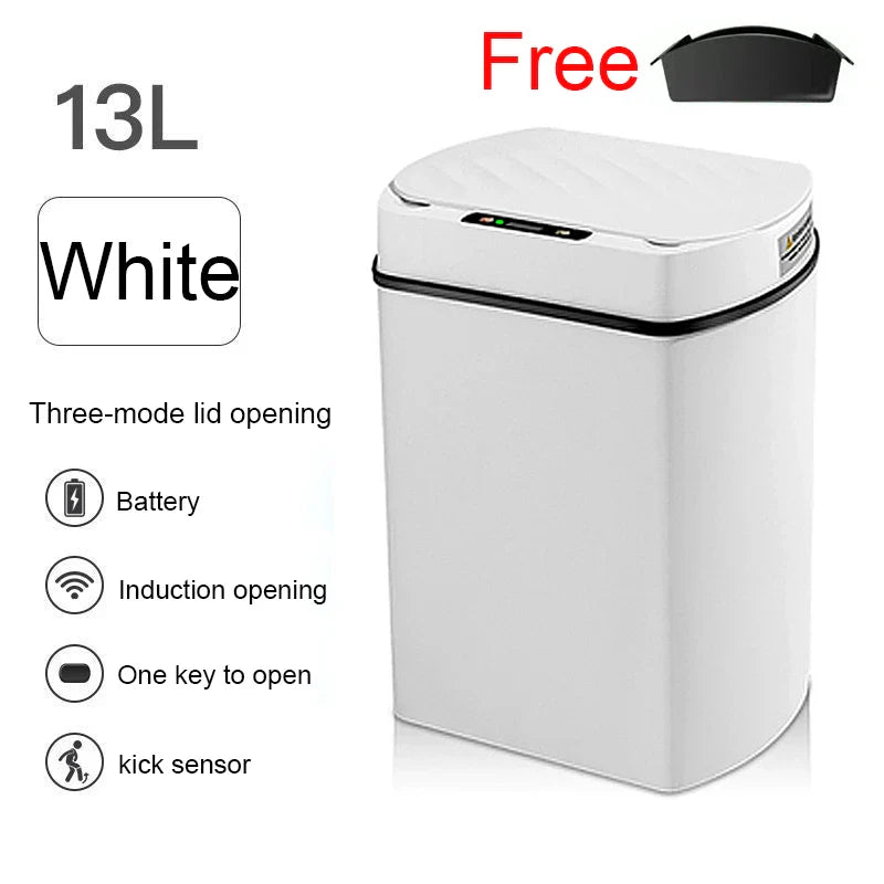 Smart Sensor Trash Can Rectangular Kitchen Bathroom