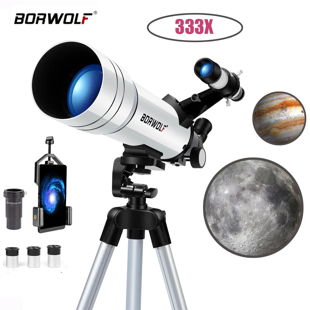 Astronomical Telescope With Phone Adapter And Tripod 333X Zoom For Moon And Stars Back To School 2026 Gift