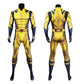 James Howlett Wolverine Costume with 3D-Printed Shoulder Armor - Superhero Jumpsuit for Halloween Cosplay, Men's Outfit