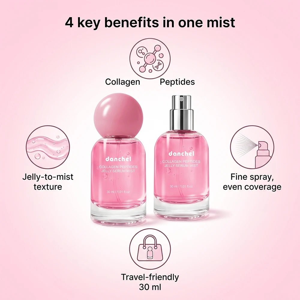 Collagen Peptides 2-in-1 Jelly Serum & Face Mist – Deep Hydration Moisturizing Skin Care Spray 2026