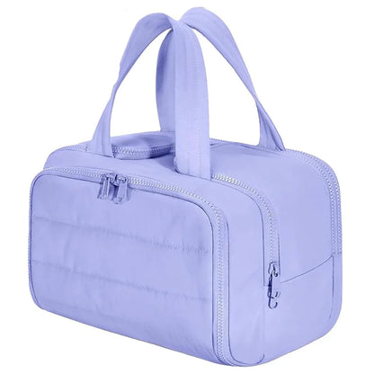 Waterproof women's travel cosmetic bag – large capacity wash bag, bathroom toiletries partition organizer