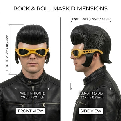 Elvis Presley Latex Half-Face Celebrity Cosplay Mask for Adults Halloween 2026