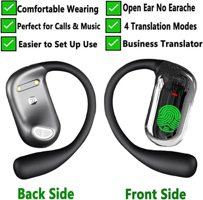 AI Translating Earbuds Wireless Translator Headphones 60H