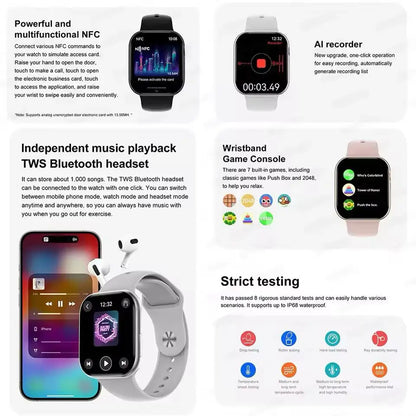 Smartwatch GPS Health Tracker Fall 2025 Waterproof Fitness Watch With Music Storage And Bluetooth Calls