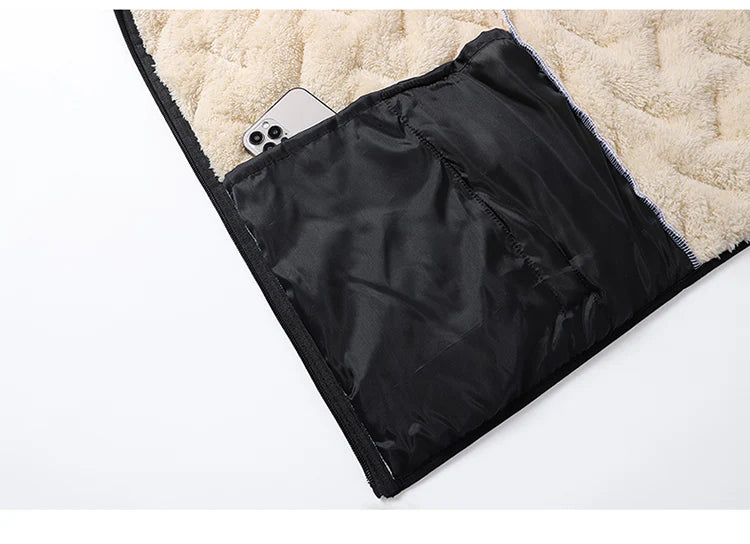 Insulating Men's Vest - Slim, Sherpa Lined, For Winter