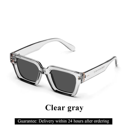 Sunglasses Black Retro Square Shades Luxury Fashion Eyewear Fall 2026 Trend Gift Idea