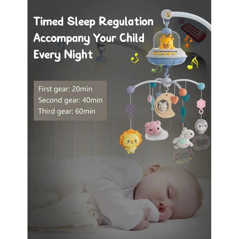 Muzikale Wieg Mobiel Pasgeboren Sensorische Speelgoed Lichtprojector