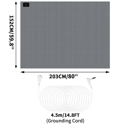 Earthing Grounding Bed Sheet 95 Cotton 5 Silver Fiber