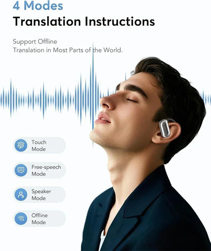 AI Translation Earbuds Real Time Translator Travel 2025