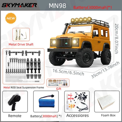 RC Car Rock Crawler RTR 2.4G 4WD Defender Style Offroad Toy Back To School 2025 Gift