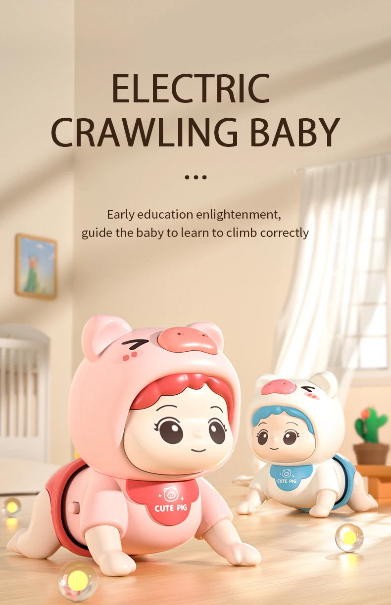 Baby Crawling Guide Toy Newborn Sensory Toys Music Aid