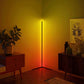 Smart RGB LED Corner Floor Lamp - 155CM Adjustable Mood Lighting with App & Voice Control, Perfect for Living Room Ambiance