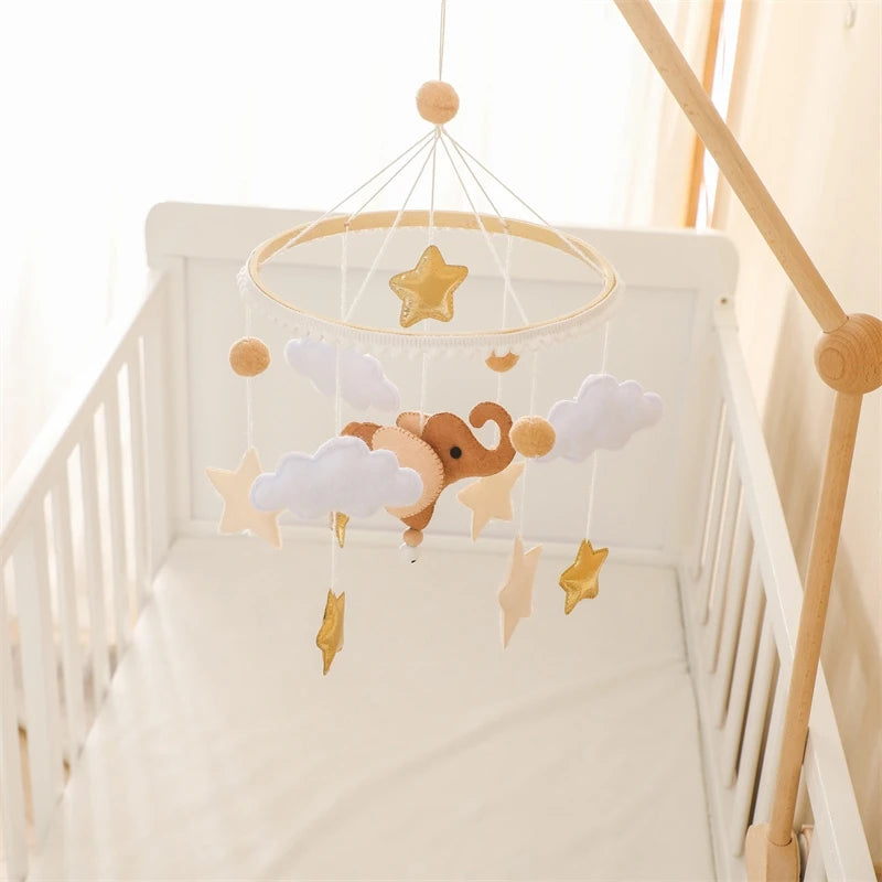 Hot Air Balloon Crib Mobile Newborn Sensory Toys Soothing