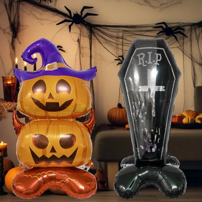Halloween Luftballons Riesiger Folienaufsteller Partydekoration 2025