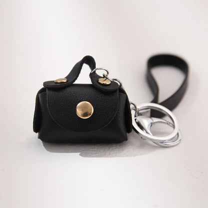 1+1 Free Birkin Inspired Mini Hand Bag - Cute Leather Bag Charm Keychain & Earphone Case