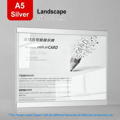 Marco de foto acrílico marco flotante magnético decoración de pared minimalista otoño 2025 montaje adhesivo fácil de cambiar