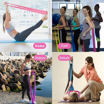 Widerstandsband-Set Elastische Trainingsbänder Heimfitness