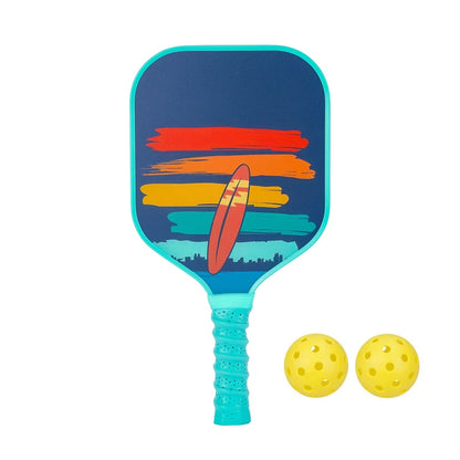 Variant image for Lightweight Kids Pickleball Paddles Set with Small Grip, Honeycomb Core, Fiberglass, Ages 6-12, Includes 2 Paddles and 2 Balls-7