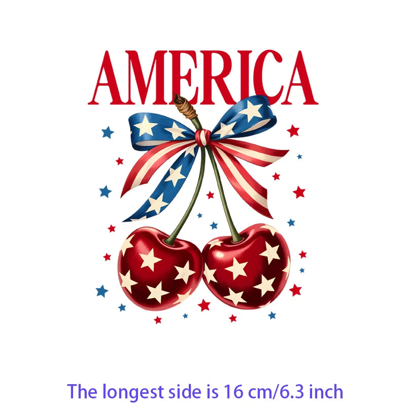 Iron On Patches USA Flag Bald Eagle Heat Transfer Set Patriotic 4th Of July DIY Clothing Decor 2026