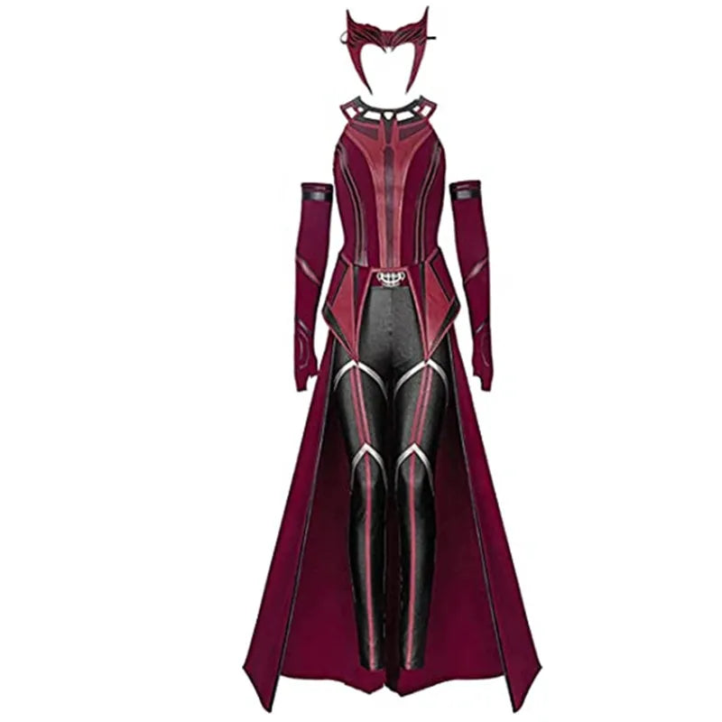 Scarlet Witch cosplay komplett kostyme kappe bukser