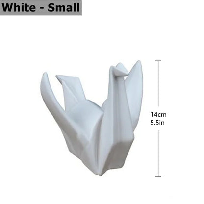 Ceramic Bird Statue Origami Sculpture Modern Desktop Home Decor Fall 2025 Accent Minimalist Office Gift