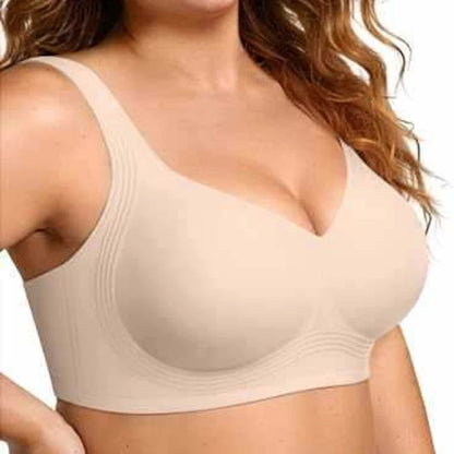 Supportive seamless women's bra – wire-free, full coverage, padded, everyday comfort
