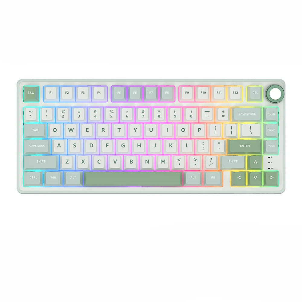 Teclado mecánico R75 junta 80 teclas RGB Hot Swap español