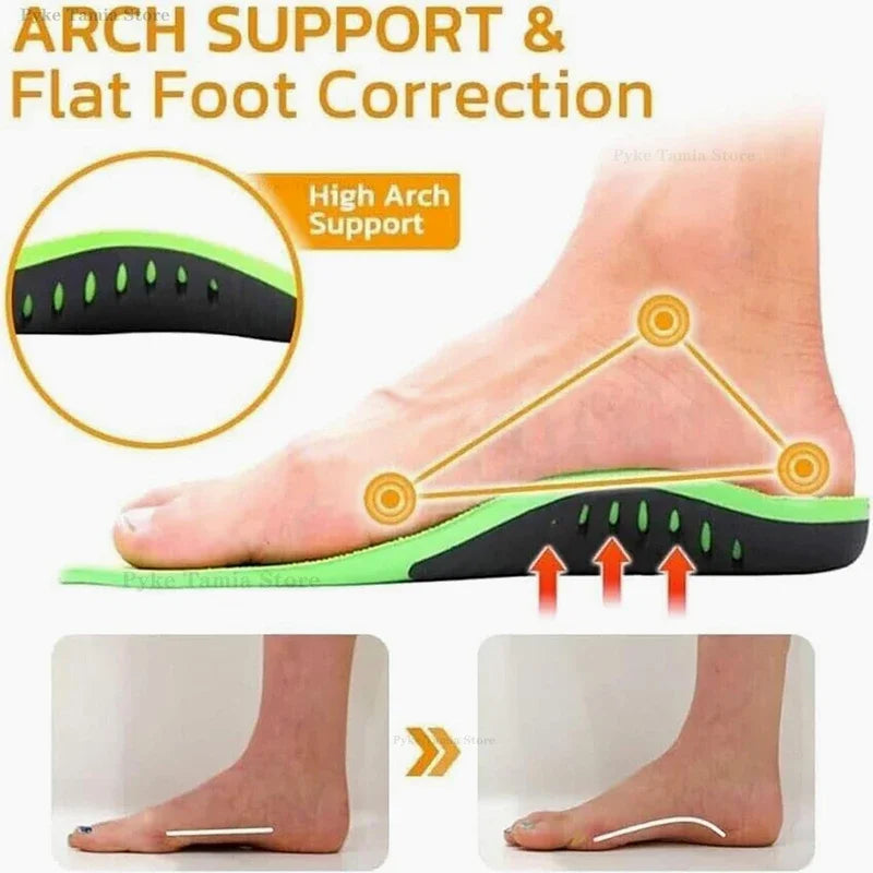 Orthopedic Arch Support Insoles Thick Shock Absorption Plantar Fascia Insole
