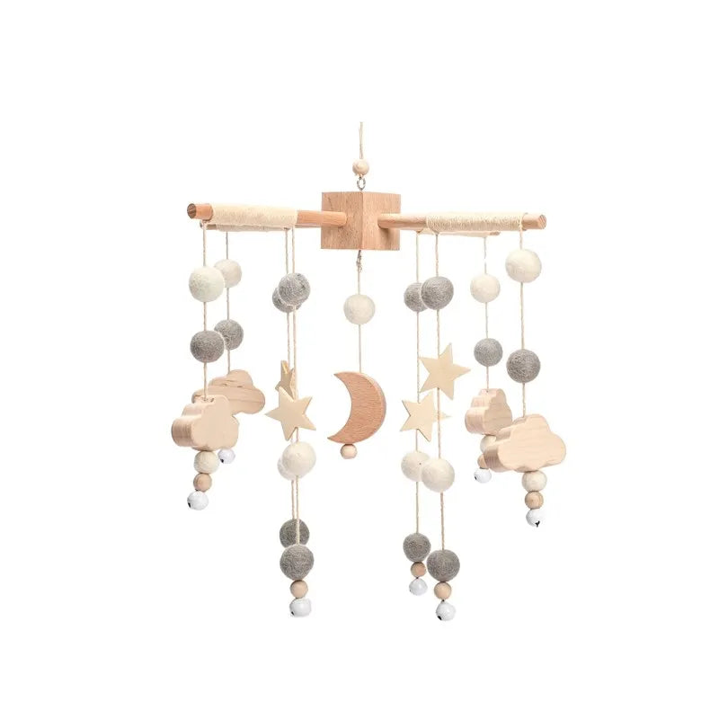 Hot Air Balloon Crib Mobile Newborn Sensory Toys Soothing