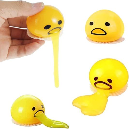 Stress Relief Egg Yolk Squeeze Toy Vomit Gag Funny Gift