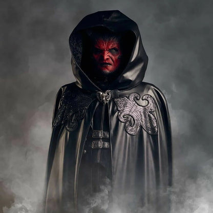 Djevelmaske silikon hel ansikt cosplay Halloween 2025 ekte