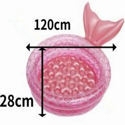 Variant image for Inflatable Mermaid and Dinosaur Swimming Pool for Kids, Durable PVC, Multiple Sizes 90CM-150CM, Fun Outdoor Summer Activity-13