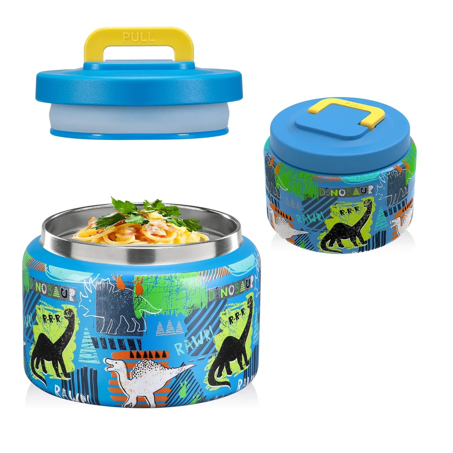 Barattolo per alimenti isolato 8 Oz bambini acciaio inossidabile thermos a vuoto ritorno a scuola 2025 a prova di perdite senza BPA
