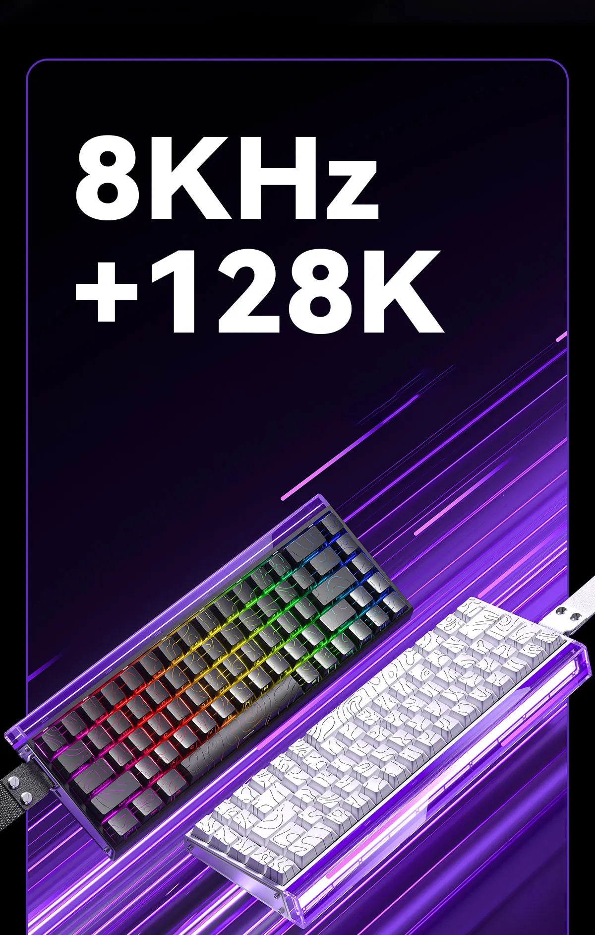 Mechanical Gaming Keyboard 68 Key RGB Compact Esports
