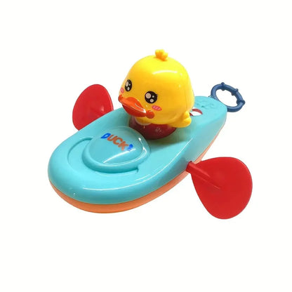 1 Pc Little Yellow Duck Kayak Toy for Kids Bath Time Fun