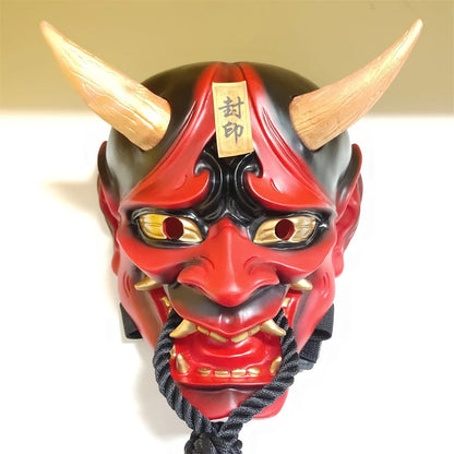 Skrekk Hannya Maske Harpiks Demon Cosplay Halloween 2025