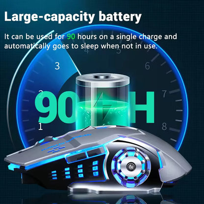 Draadloze Oplaadbare Gaming Muis Bluetooth Stil Achtergrondverlichting