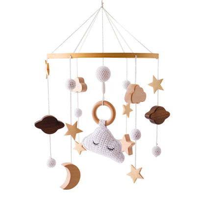 Hot Air Balloon Crib Mobile Newborn Sensory Toys Soothing