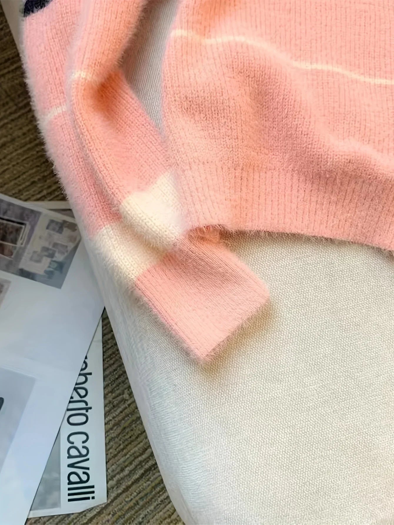 Soft Womens Crewneck Sweater - Boxy Brushed Knit Fall