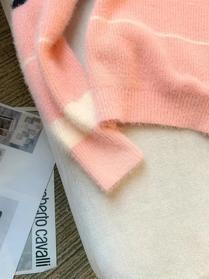 Soft Womens Crewneck Sweater - Boxy Brushed Knit Fall