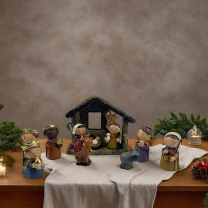 Nativity Advent Calendar 24 Pcs Miniature Nativity Figurines Set for Christmas Countdown 2025 Family Activity