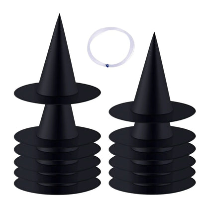 Witch Hats Hanging Decor Halloween Props Indoor Outdoor